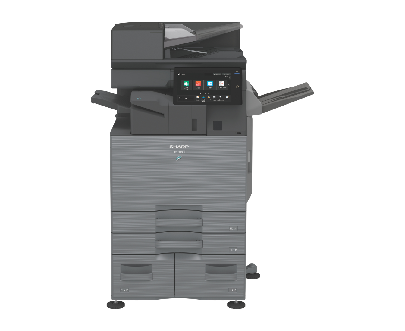 printer with tray