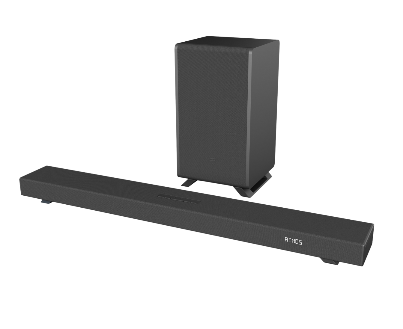 angled sound bar