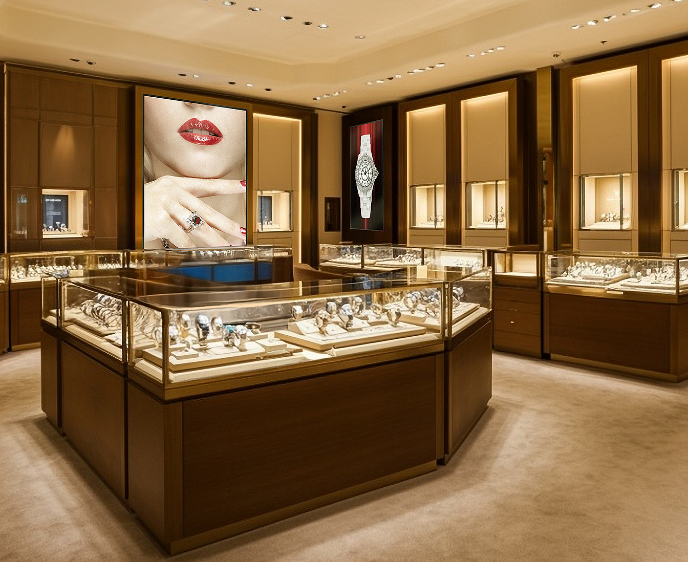 display in a retail setting