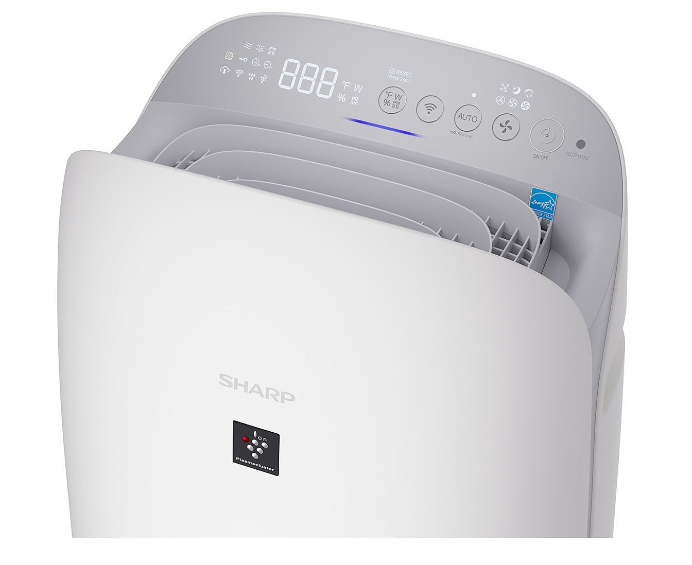 KCP110CW air purifier top angle