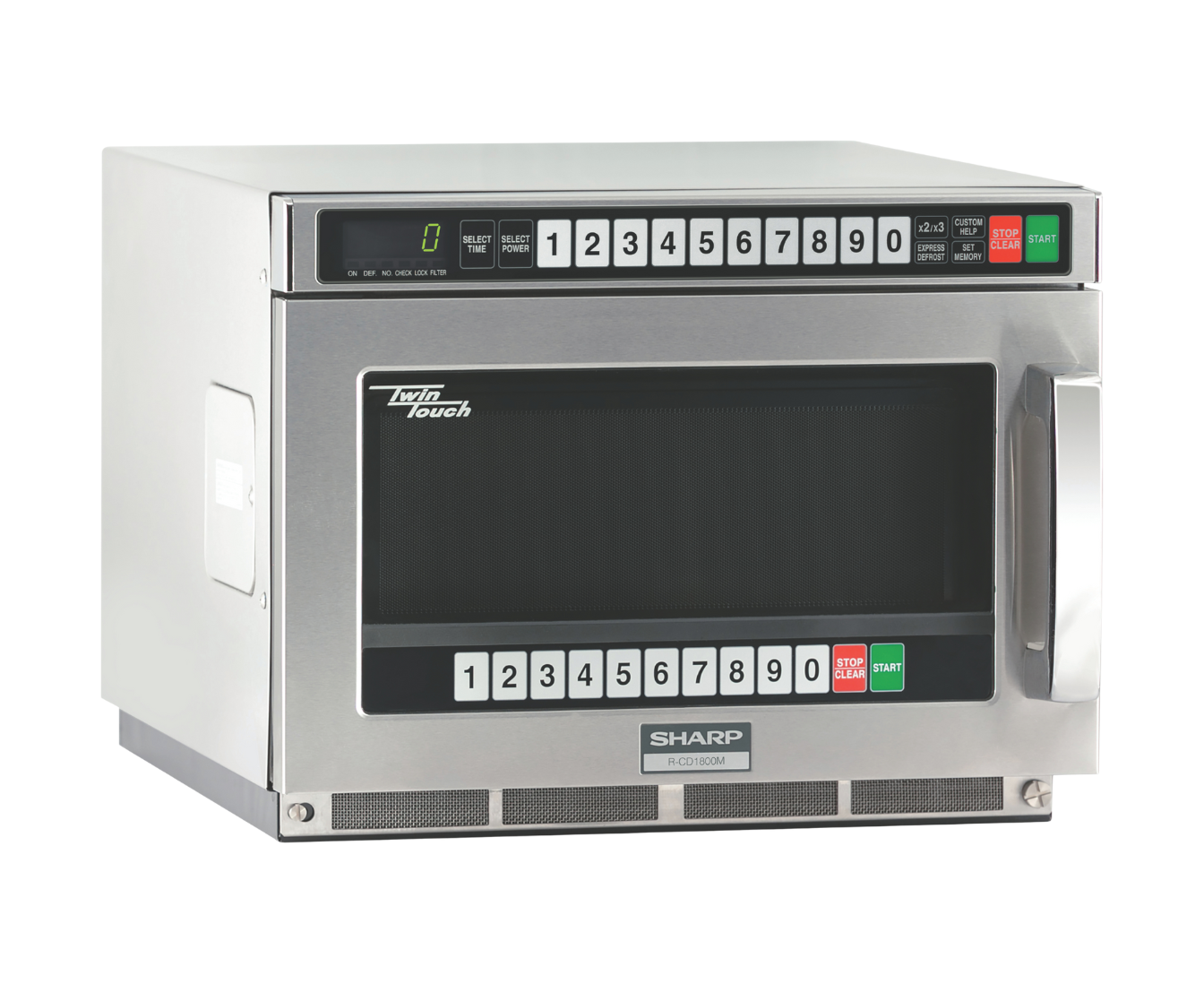 commercial microwave left angle