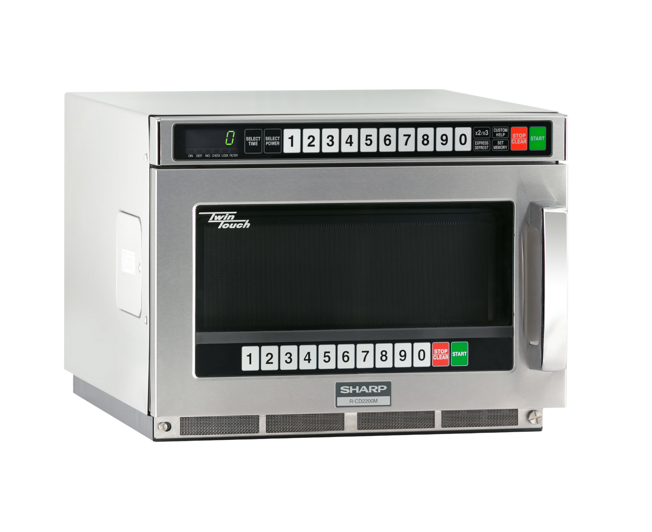 commercial microwave left angle