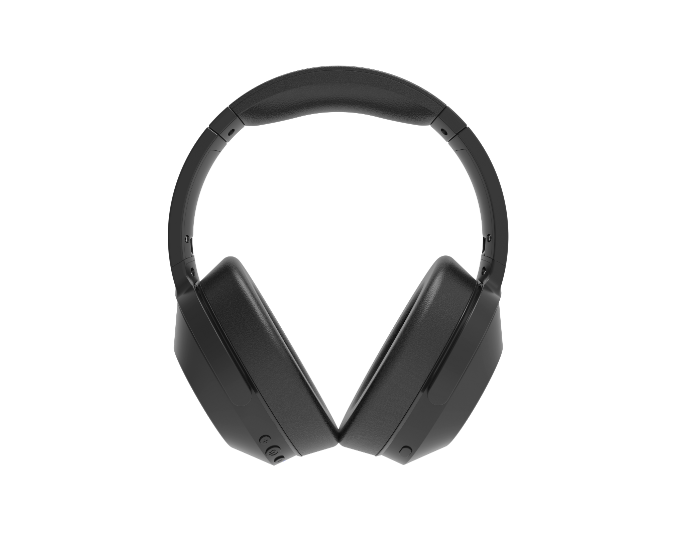 birds eye view of headphones