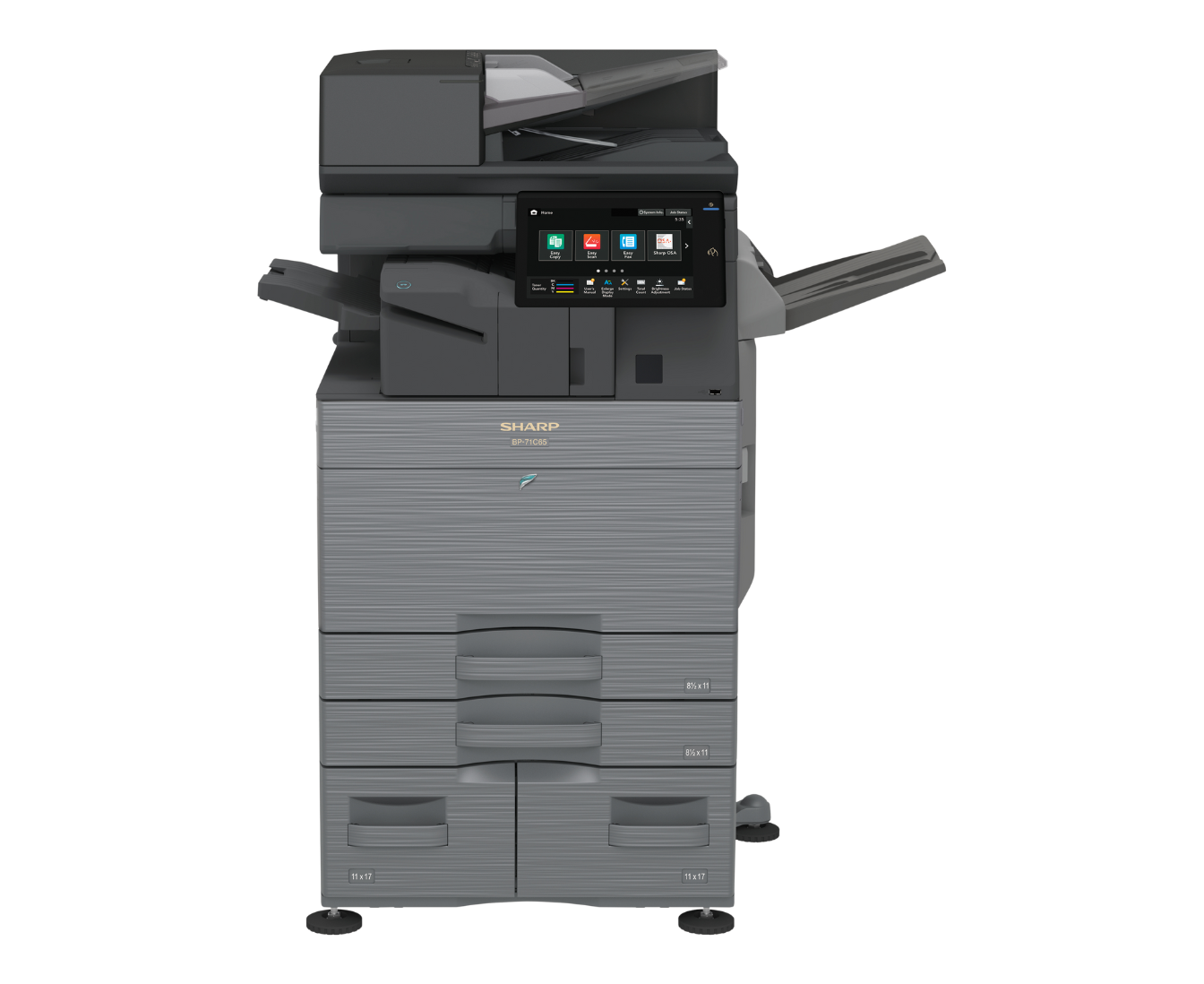 printer with tray