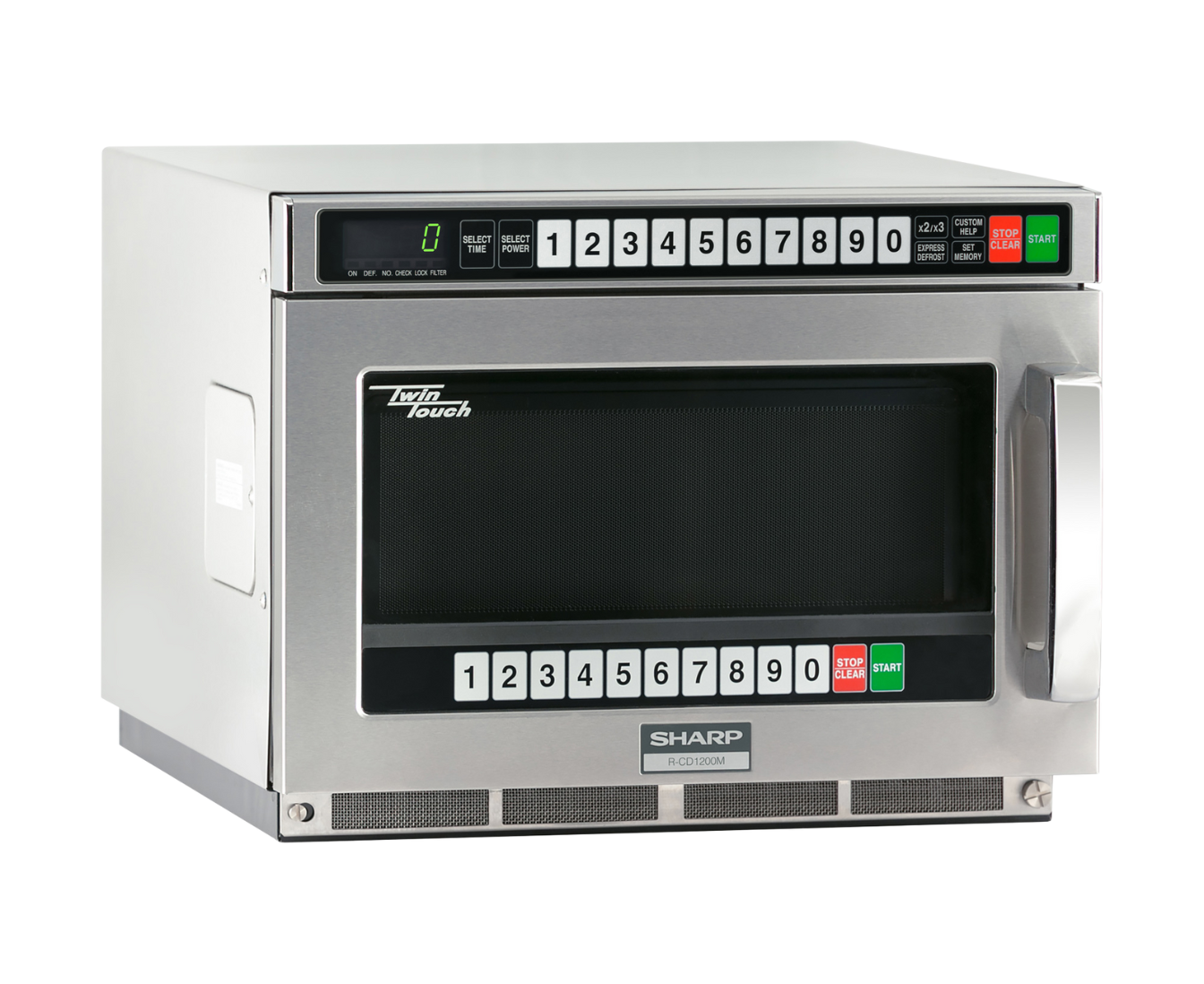commercial microwave left angle