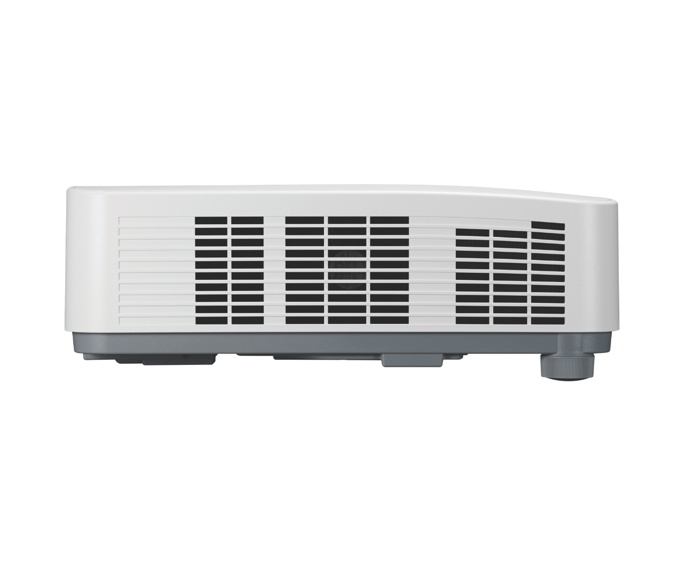 white projector showing the venting on the side of unit