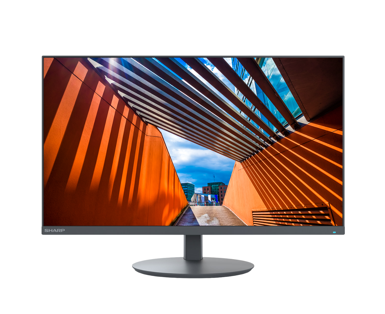 Front view of a desktop monitor