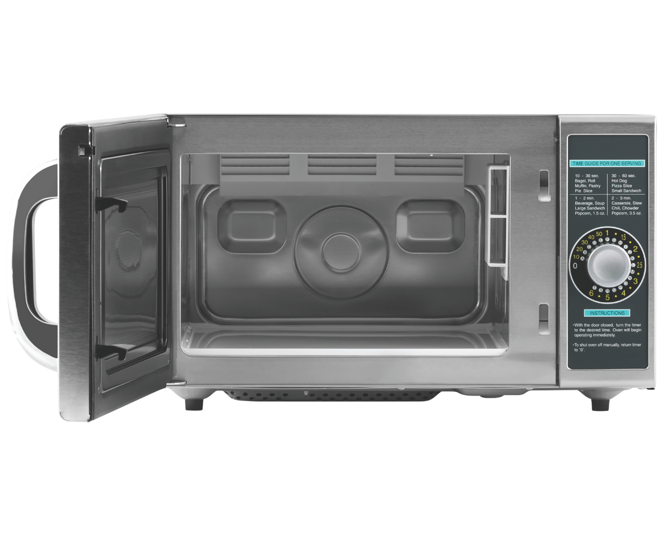 microwave with door