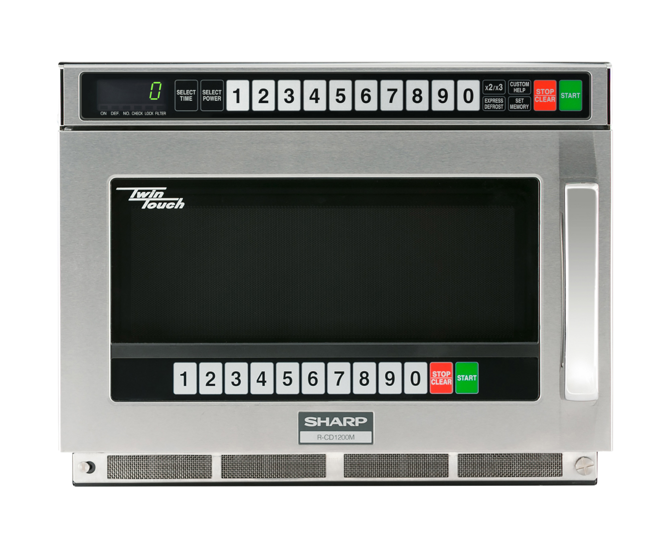 commercial microwave front view