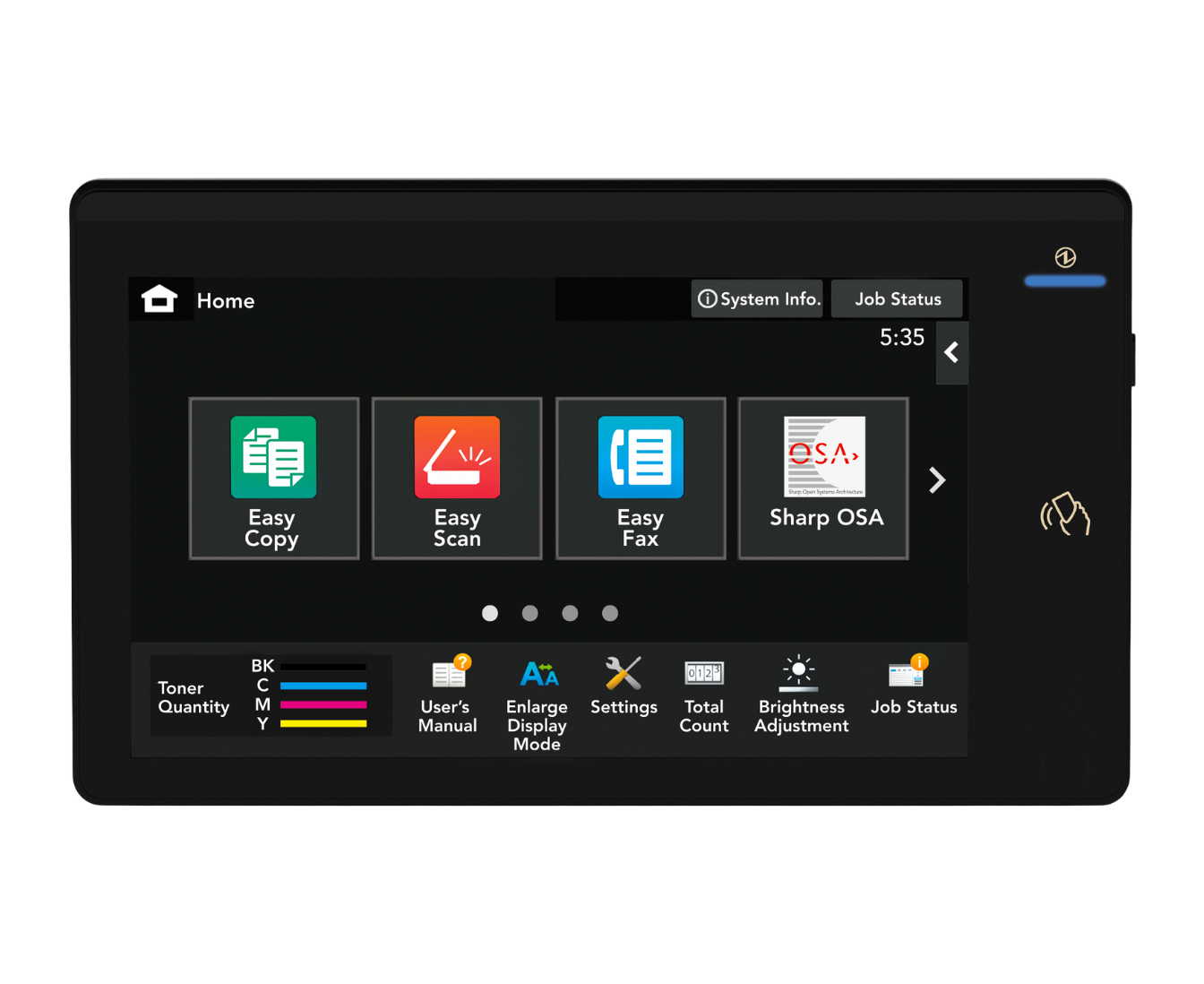 printer touch screen