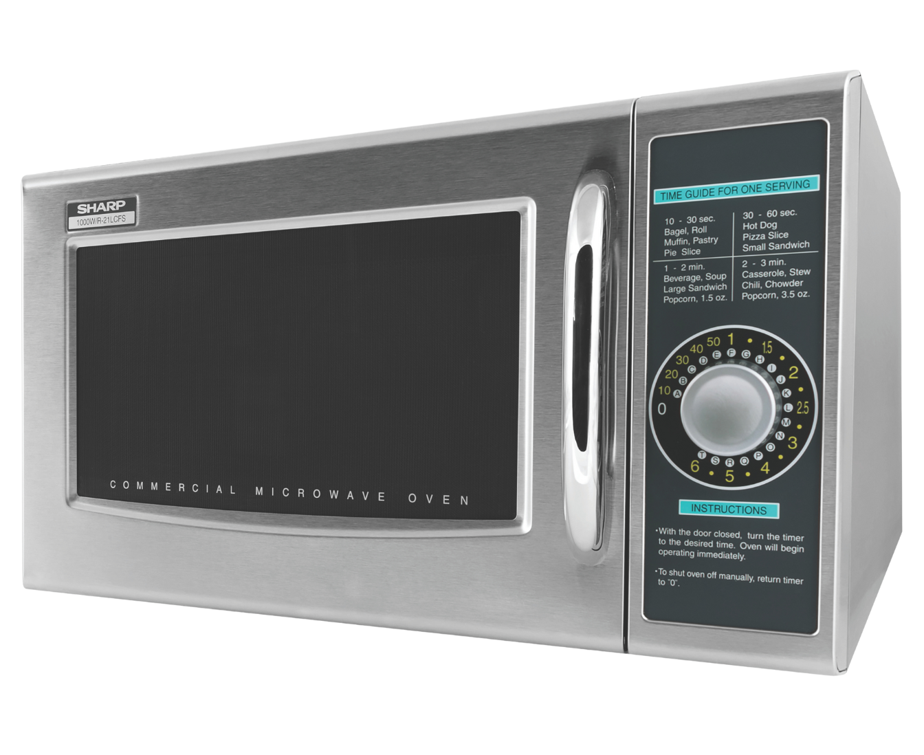 Sharp R21LCFS 1000 W Medium Duty Commercial Microwave