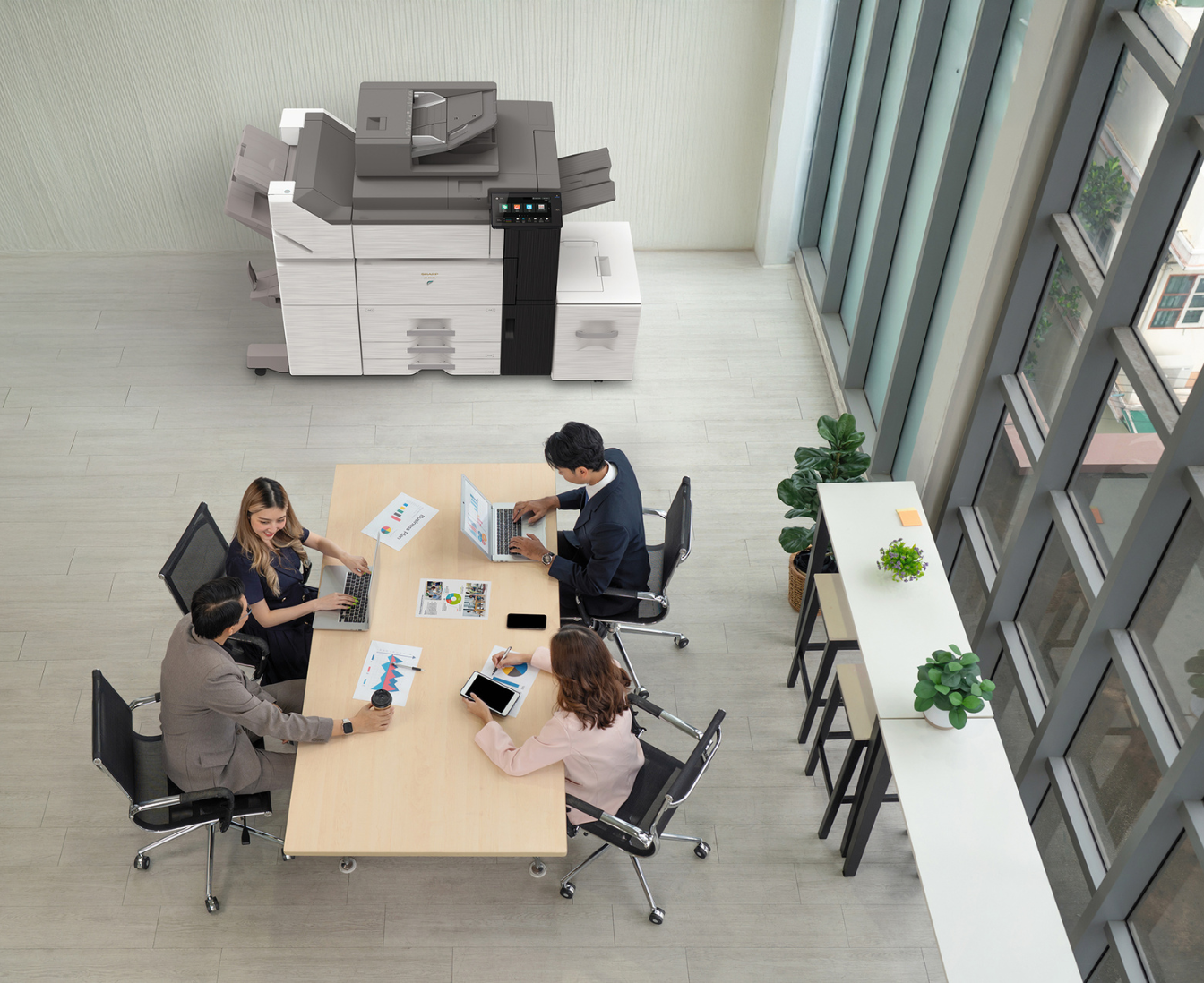 printer in a office setting