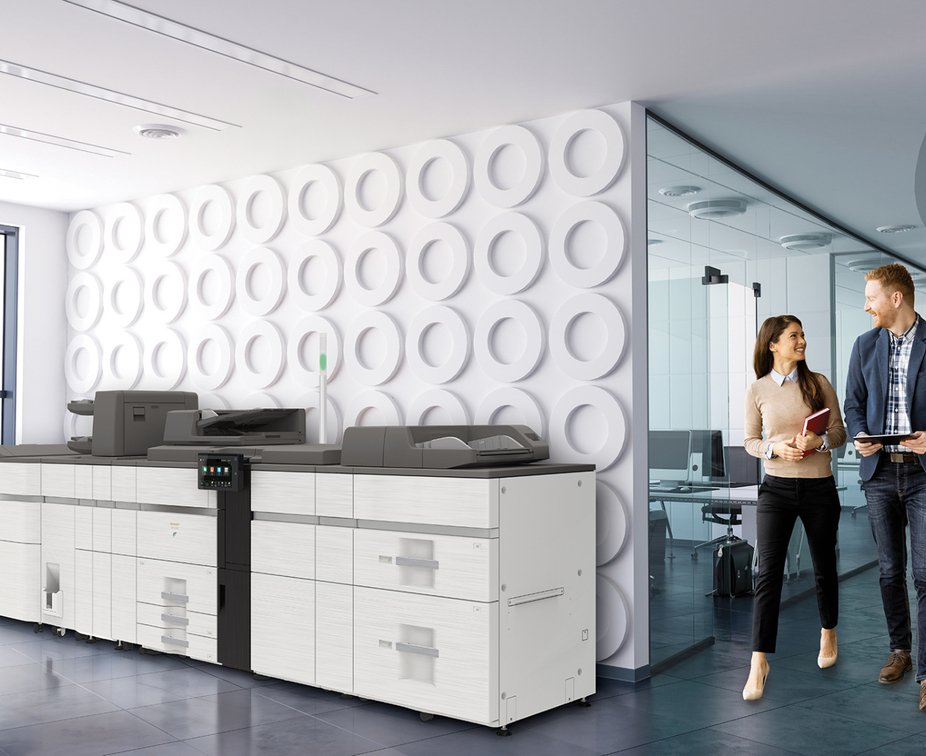 printer setup in an office setting