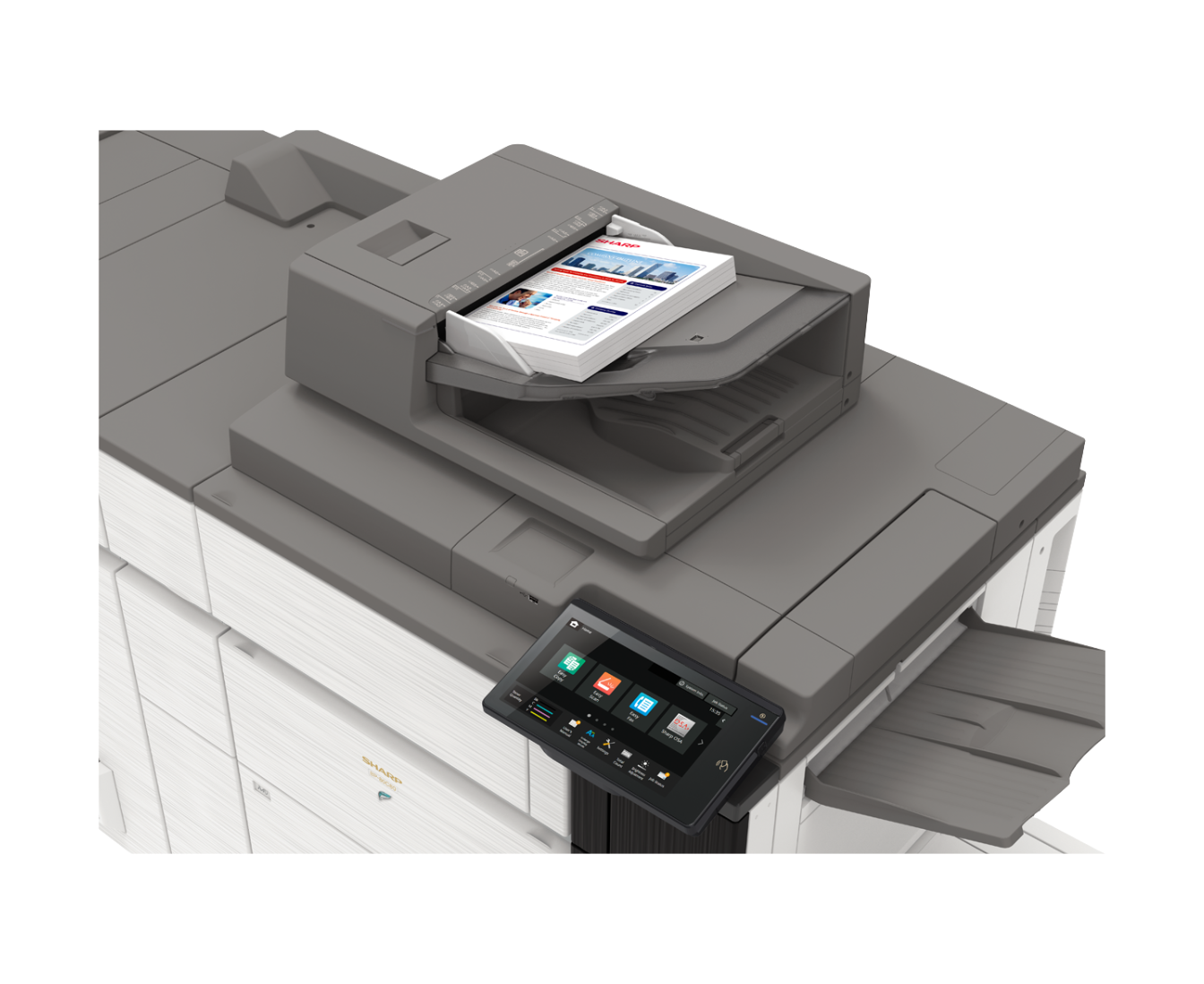 printer with top scanning
