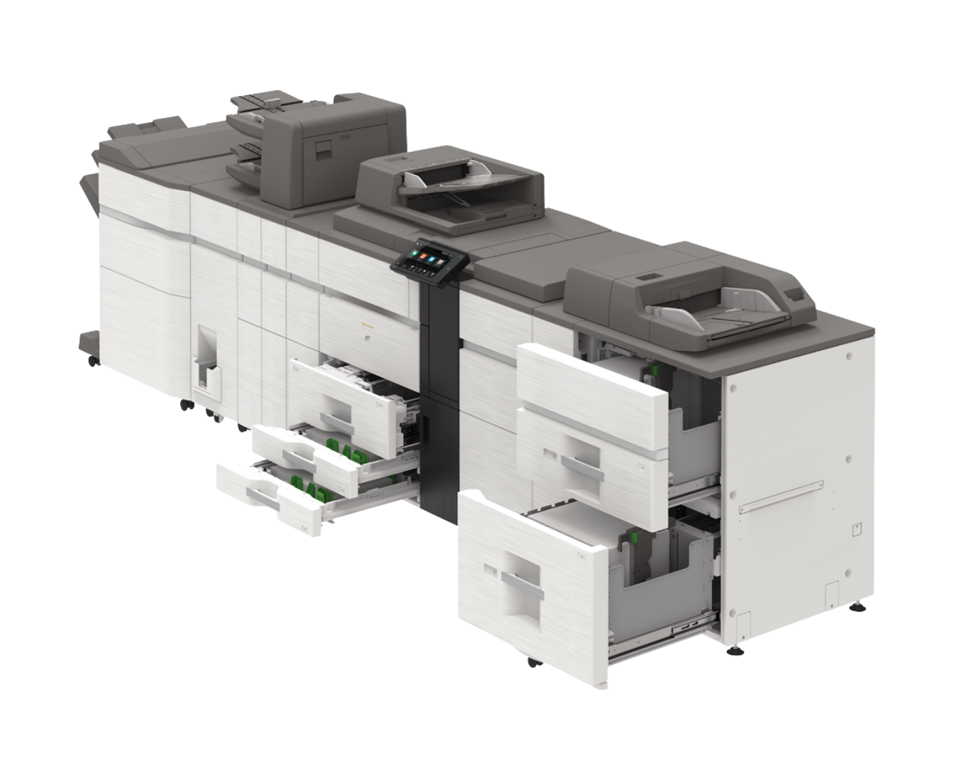 printer on a slant