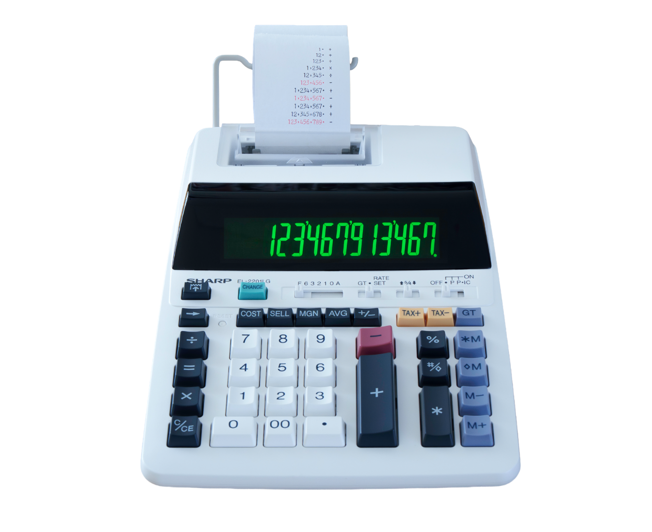 calculator front vie..