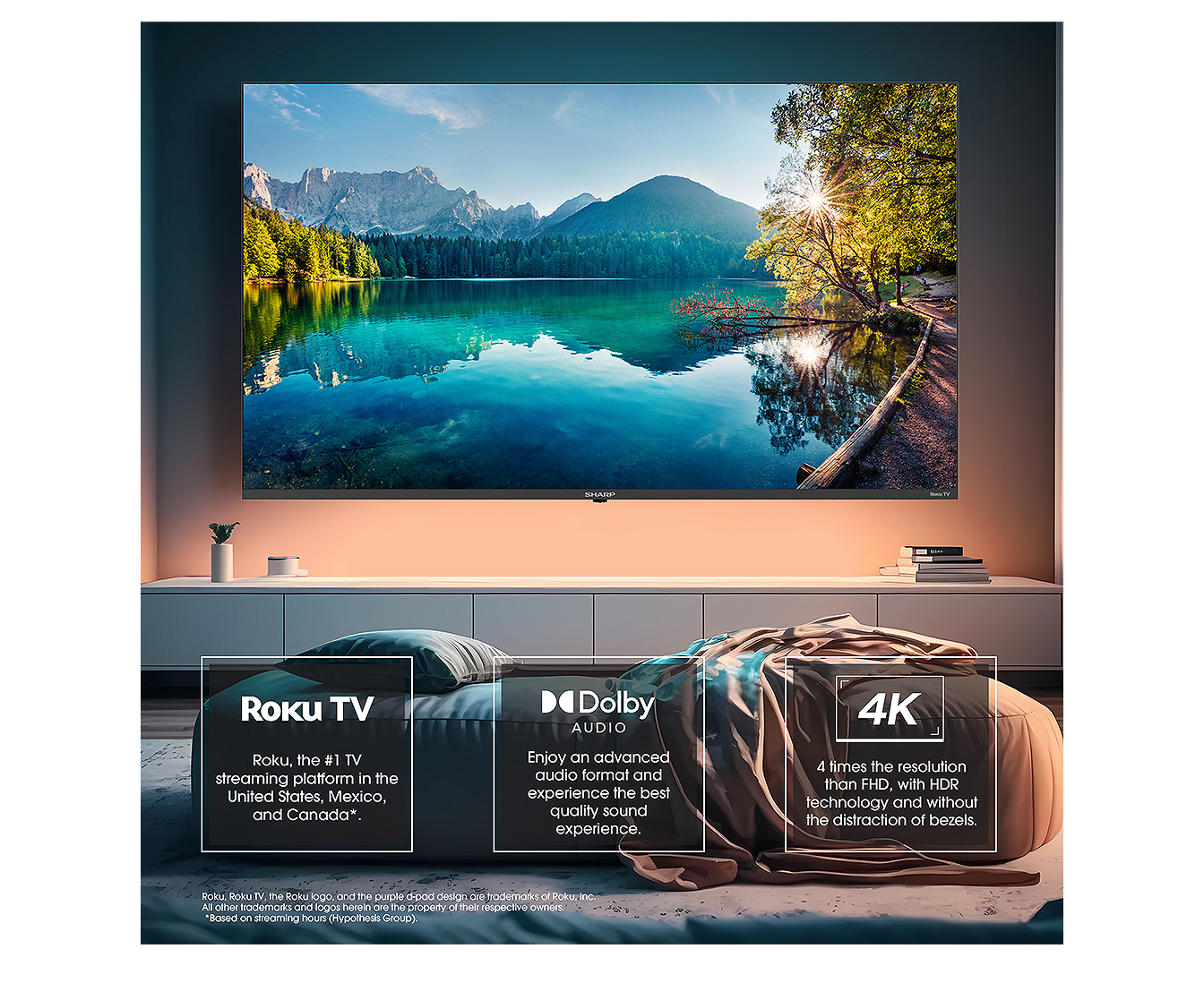 4TC58EL8UR 58? 4K Roku TV | Sharp Canada